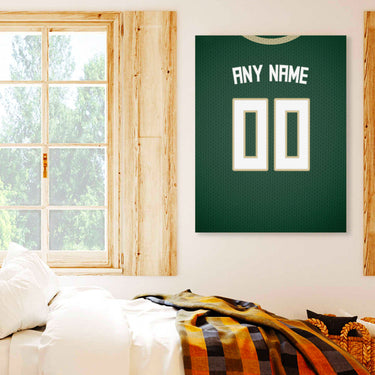 Milwaukee Jersey Custom Canvas Print Wall Art for Boy Girl Men Women Basketball Personalized Canvas Art